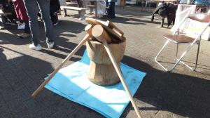 もちつき体験写真