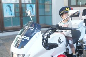 白バイ乗車体験