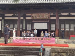 挨拶をする松村市長