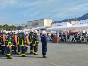 挨拶をする松村市長