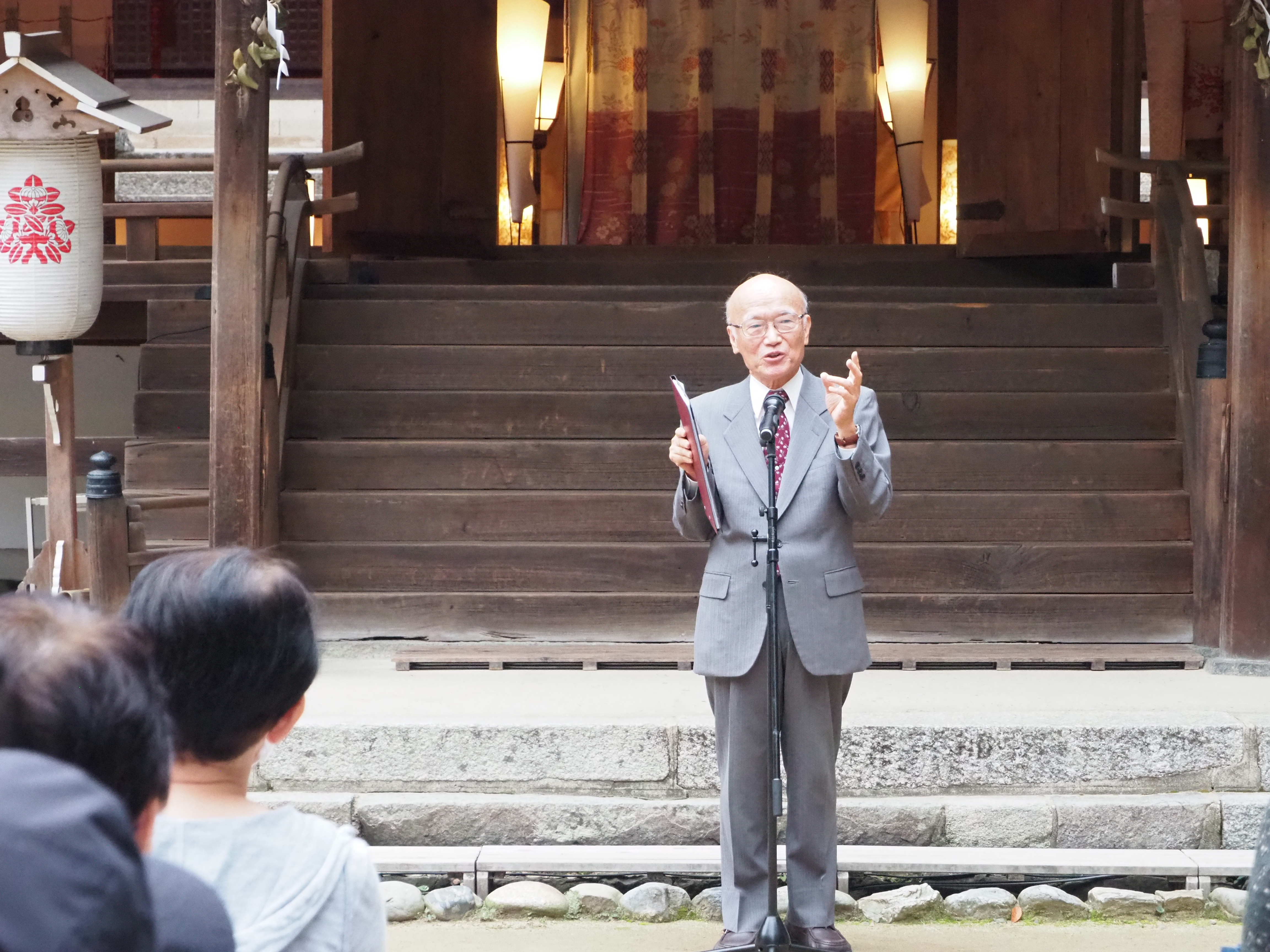 行列歴史監修者の福嶋昭治先生のあいさつ