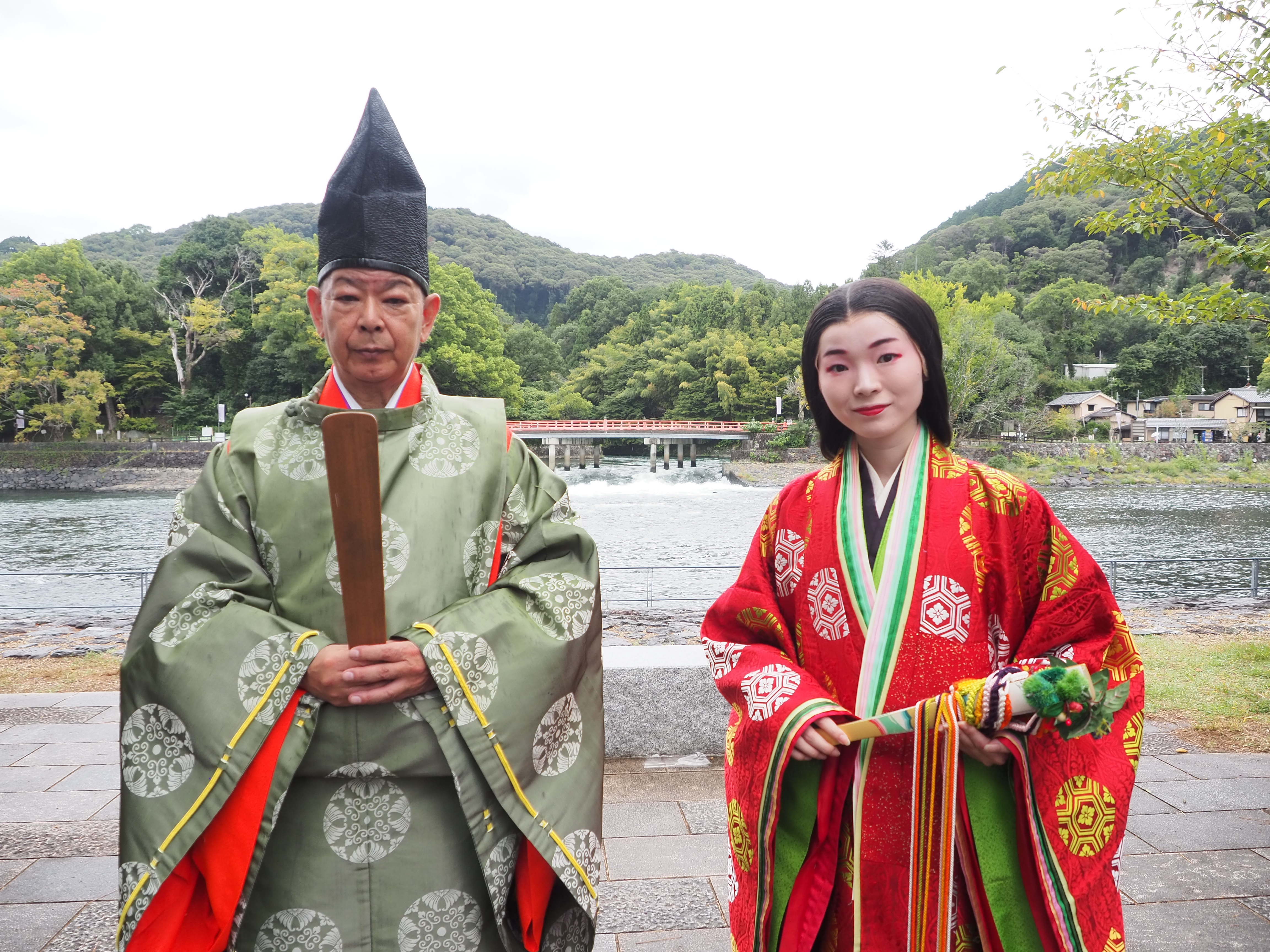 紫式部役と藤原為時役のお二人