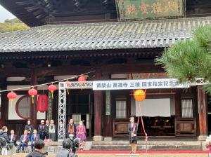 祝辞を述べる松村市長