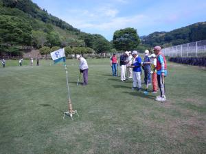 グラウンドゴルフ大会 競技の様子1