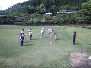 グラウンドゴルフ大会 競技の様子2
