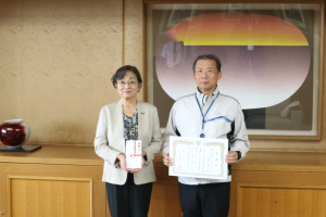 寄附受納式 様子